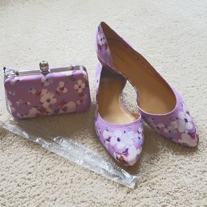 Talbots Pansy Purple Shoes (NIB) and Bag